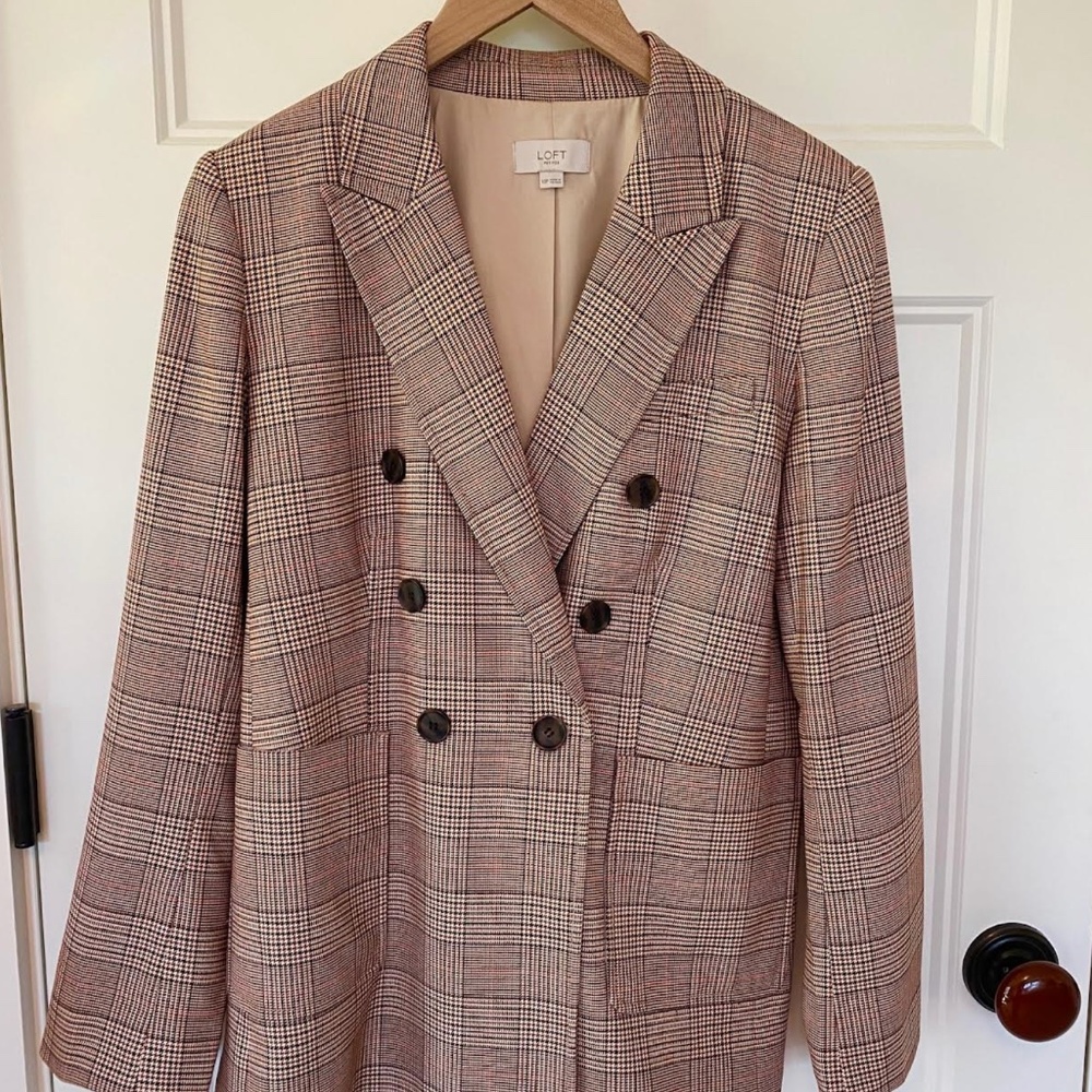 LOFT Double-Breasted Blazer – Size 10P (Petite) | Like New